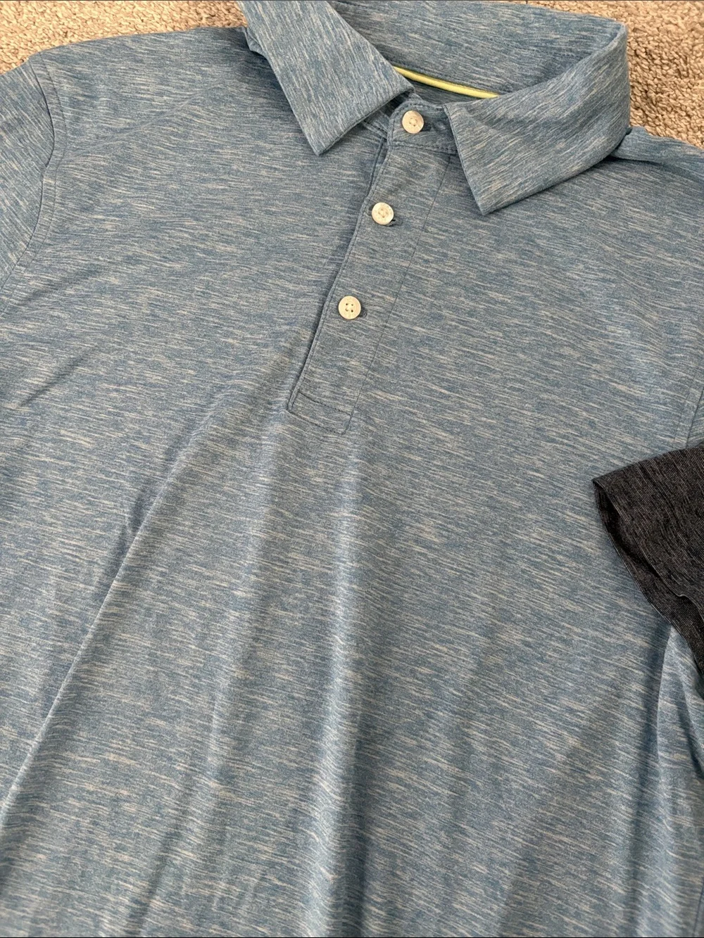 J. Crew Men's Performance Polo Shirt lot - Blue and Navy Medium like new